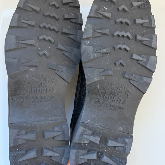 Acne Studios Men's Black Pebbled- Leather Derby Shoes -Euro Size 44 - Picture 4 of 4